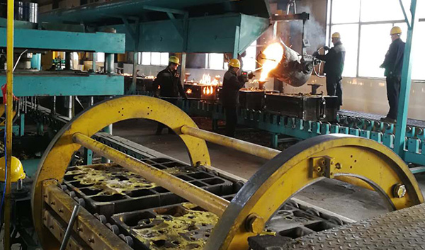 江蘇宜興企業(yè)曲軸鐵模覆砂線項目